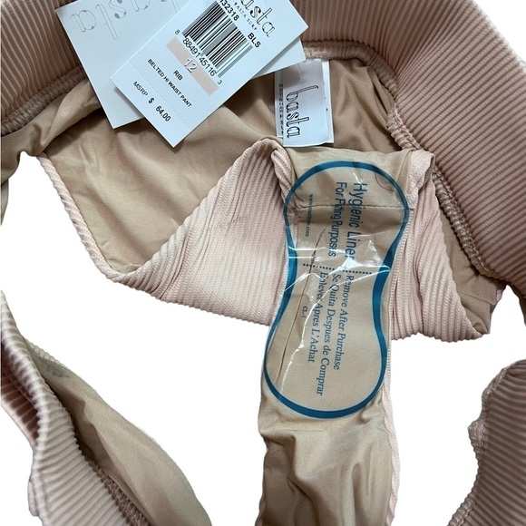 BASTA Rib Belted High Waist Bathing Suit Bottoms - Picture 6 of 8